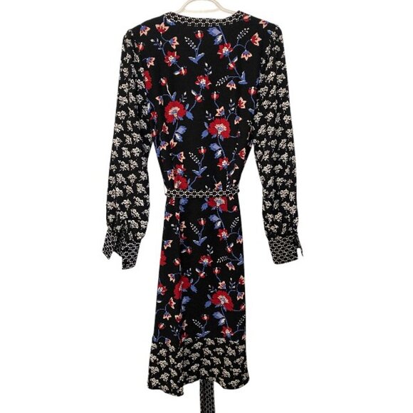 Talbots multicolor mixed floral crepe dress size 10 - Picture 6 of 6